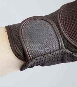 Gants d'équitation en cuir ultra respirants professionnels pour l'hiver, vente en gros d'équipements équestres, logo personnalisé sur les gants - Product Image 3
