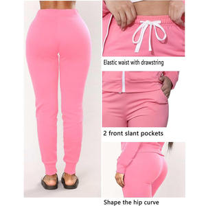 Conjunto de chándal OEM para mujer con impresión personalizada de tela suave y cómoda y opciones de ropa de moda de etiqueta privada - Product Image 5