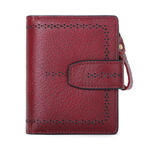 <b>Compact</b> Men Leather <b>Wallet</b> Card Money Compartments Soft Material Easy Carry for Work Travel Daily Use Model Leather <b>Wallet</b> Women - Product Image 6