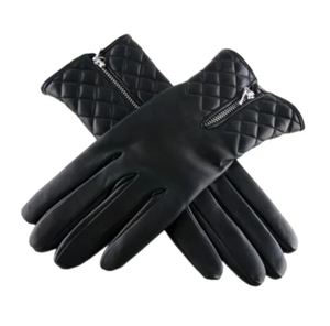 Guantes clásicos de piel de oveja para mujer/Guantes clásicos de cuero para mujer - Product Image 4