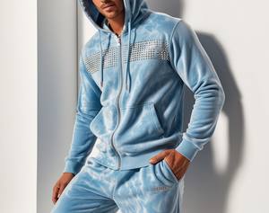 Survêtements pour hommes sur mesure avec strass, cousus, personnalisés, décontractés, anti-rides, respirants, survêtements pour hommes avec strass - Product Image 6