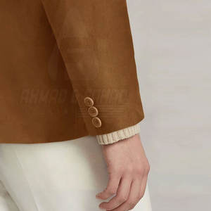 Manteau léger en daim et laine pour homme, rembourré de duvet, écologique, pour un style décontracté et un usage quotidien - Product Image 3