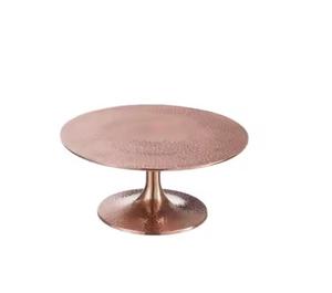 แท่นวางเค้กสีเงินสไตล์แท่นวางโชว์เค้กโลหะทรงกลมแท่นวางเค้กนอร์ดิกทันสมัยสำหรับงานเลี้ยงวันเกิดการเฉลิมฉลอง - Product Image 5