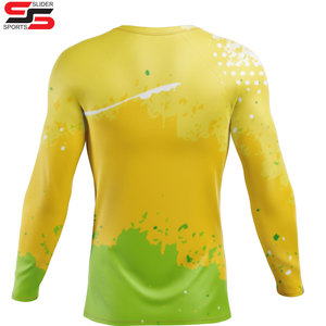 Fabricant de protège-éruption à manches longues personnalisé de taille plus pour hommes chemises à compression - Product Image 2