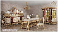 Vitrine de salle à manger moderne sculptée classique en bois de teck, pour vaisselle, couleur personnalisée, taille sur mesure, présentoir décoratif