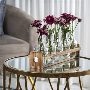 Vases en bois de qualité supérieure pour la décoration intérieure Vases en bois naturel de vente chaude pour le salon Vases en bois fabriqués à la main durables pour les fleurs - Product Image 5