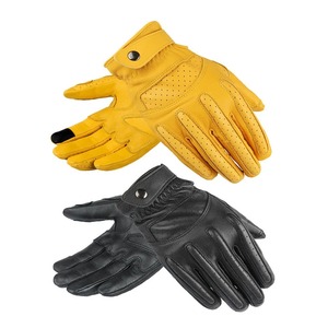 Gants de Moto en Cuir pour Homme et Femme, Gants Thermiques de Motocross pour la Conduite, Doigt Complet - Product Image 1