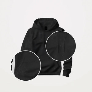 Sweatshirts à capuche oversize pour femmes et hommes, en molleton uni, basique, pour couples - Product Image 1