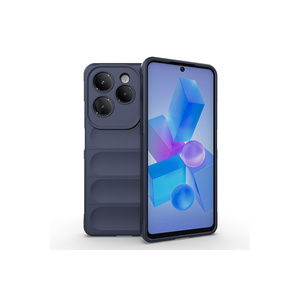 Coque Netzy Infinix Hot 40 Pro en TPU souple, motif ethnique mignon, bleu marine - Anti-traces de doigts, matériau en silicone souple - Product Image 1