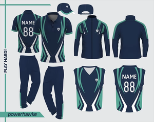 Prohawke Sportswear Cricket Jersey Cricket Ensemble complet d'uniformes pour garçons adultes avec nom d'équipe et logo personnalisés - Product Image 2