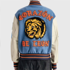 Chaqueta con letras de invierno ligera hecha a medida para hombres con cuello levantado nuevo estilo - Product Image 3