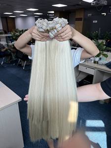 Genius Super Double Drawn Qualité Nouveau Produit Soyeux et Lisse Couleur Piano Teinte Froide Trame de Cheveux Humains Style Naturel Droit - Product Image 2