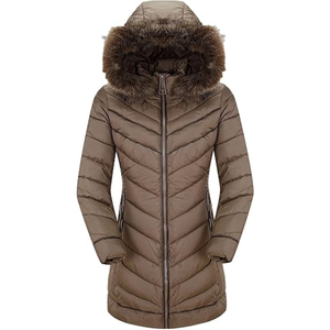 เสื้อแจ็คเก็ตแขนยาวสำหรับผู้หญิง, เสื้อโค้ทมีฮู้ดผ้าคอตตอนทรงเข้ารูปให้ความอบอุ่นในฤดูหนาว - Product Image 2