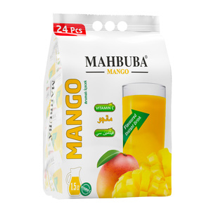 Mejor calidad OEM Mahbuba Quadro Pack delicioso sabor instantáneo Mango bebida en polvo 1,5 litros bebida fría caja piña plátano - Product Image 1