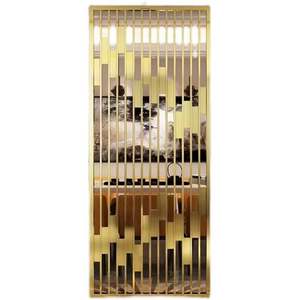 ฉากกั้นสเตนเลสสตีลสีโรสโกลด์หรูหรามีใบรับรองระดับพรีเมียมสำหรับห้องพักที่หรูหรา - Product Image 2