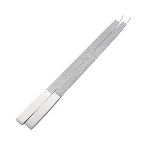 Lima de Uñas Mini Premium de Acero Inoxidable de Doble Cara, Grano 180, Diseño Recto, Reutilizable, Duradera, Núcleo Reforzado - Product Image 6