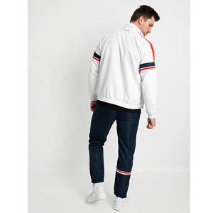 Survêtement en coton et polyester pour hommes, manches longues, logo et design personnalisés, service OEM, prix de gros, vêtements décontractés, col montant - Product Image 3