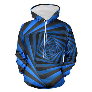 Sialkot, nuevo estilo, sudaderas con capucha gráficas para hombre, sudaderas con estampado hipnótico 3D, jersey con capucha de ilusión óptica, Top con capucha de manga larga - Product Image 1