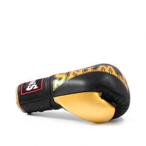 Gants de boxe personnalisés pour jumeaux, très demandés, qualité supérieure, pour entraînement et sparring, en cuir de vachette véritable, à lacets, pour jeunes. - Product Image 3