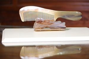 Pinza de pelo de cuerno de búfalo de moda personalizada OEM 8CM - Product Image 6