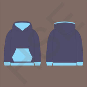 Sweat-shirt à capuche personnalisé, couleur noire, avec poche avant - Product Image 1