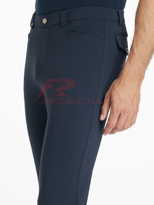Pantalones de montar para hombre con logotipo personalizado, venta al por mayor, mezcla técnica avanzada, textura suave y transpirable, deportes ecuestres de secado rápido - Product Image 3