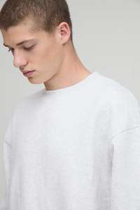 100% coton Basics coton mélangé col rond à capuche coupe ample pull sweat Version de base pour hommes sweats personnalisables - Product Image 3