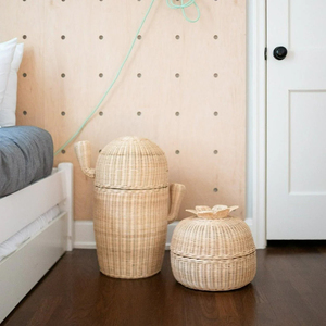 Cesta de mimbre de diseño creativo con forma de cactus, cesta de almacenamiento conveniente para el hogar, cesta de mimbre natural para niños, hecha en Vietnam - Product Image 4