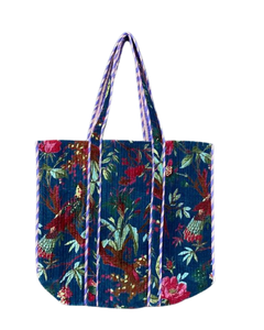 Sac fourre-tout de haute qualité en tissu matelassé 100% coton, écologique, réutilisable et durable, pour le transport quotidien et les voyages - Product Image 4