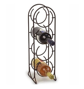 2025 concepteur casier à vin Bar décoratif Standard qualité métal vin bière embouteilleur titulaire couleur noire pour hôtel et Villa - Product Image 1