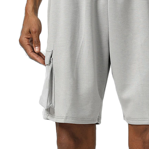 Shorts de sport décontractés pour hommes, été, coton/polyester/spandex, respirant, séchage rapide, athlétique, cargo, uni, streetwear, élastique - Product Image 4