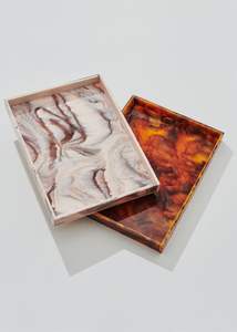 Plateau ange en résine polie imperméable fait à la main, plateau de service sur mesure pour la maison, la cuisine et les accessoires de table - Product Image 4