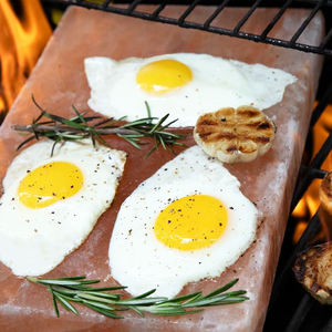 Meilleure vente de qualité supérieure écologique rose de l'Himalaya lampe à sel sculptée décorative artisanat naturel en vrac cuisine barbecue dalle carreaux - Product Image 4