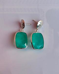 925 plata esterlina Paraiba turmalina pendiente hecho a mano hermoso pendiente de mujer. - Product Image 5