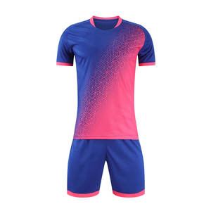 Ensemble d'uniformes de compétition de football, jersey et short en polyester respirant à séchage rapide, logo d'équipe personnalisé, kit de football OEM ODM en gros - Product Image 1