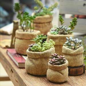 RUSTIC BACKYARD Wooden Flowerpot Wishing Well Planter Backyard Garden Decor Creative Wooden Planters Bark Flower <b>Pots</b> Garden - Product Image 5