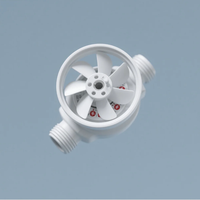 Custom POM Smart Water Meter Impeller Injection Molded Precision Plastic Flow Component Plastic Parts ODM OEM