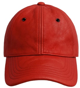 Casquette de baseball en cuir pour homme, décontractée, pour le sport en plein air, réglable, snapback, personnalisable OEM - Product Image 1