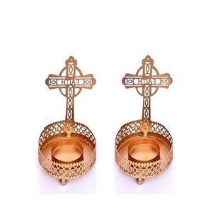 Conjunto de soporte de luz de té de Metal de variedad de lujo diseño moderno hecho a mano artículos decorativos de Navidad de alta venta al por mayor - Product Image 1