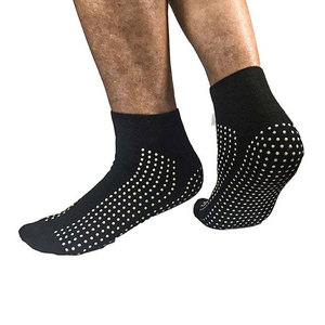 Sports Grip <b>Socks</b> Lightweight & Durable Plain Black Non-Slip <b>Socks</b> <b>for</b> <b>Men</b> Logo on Bottom Youth Season-Spring - Product Image 4