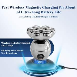 Afeitadora Eléctrica Inalámbrica para Hombre, Cabezal Rotatorio Recargable, Afeitadora Facial con Cuerpo Impermeable, Recortadora de Vello Lavable, Certificación IPX7 - Product Image 2