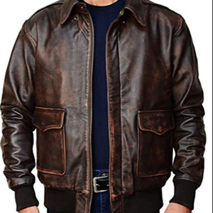 Veste universitaire en cuir véritable pour homme de haute qualité, style vintage, tissée, à col montant, à capuche, durable, anti-rides, respirante - Product Image 4