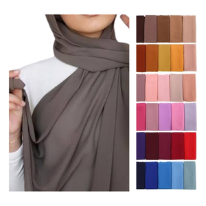 Wholesale Price Custom Logo All Colors Modal Chiffon <b>Ethnic</b> <b>Scarves</b> & <b>Shawls</b> for Muslim Women Breathable Hijab Scarfs for Adults - Product Image 3