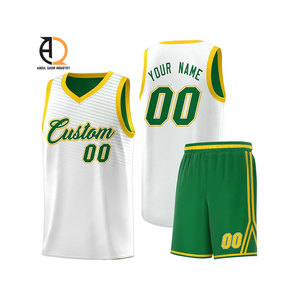 Conjuntos de Uniformes de Baloncesto para Adultos, Logotipo y Colores Personalizados, 100% Poliéster, Cómodos y Transpirables - Product Image 3