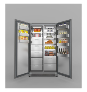 Réfrigérateur à Inverter à Refroidissement Intégral Sans Givre, Ultra-Mince, Grande Capacité, Encastrable et Personnalisable pour Usage Domestique, Livraison Directe à Domicile - Product Image 2