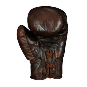 Guantes de boxeo de dedo completo de cuero % impermeables hechos a medida de alta calidad MOQ bajo equipo de artes marciales al por mayor - Product Image 3