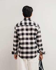 เสื้อเชิ๊ตผ้าสักหลาดแขนยาวแบบลำลองสำหรับผู้ชาย, เสื้อเชิ๊ตผ้าฝ้าย100% ระบายอากาศได้ดีปกเสื้อซิงเกิ้ลฤดูใบไม้ร่วง - Product Image 2