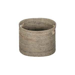 Panier ovale en rotin gris, fait main, panier de rangement, vente en gros, écologique, fabriqué au Vietnam - Product Image 3