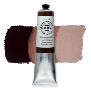 Pintura al Óleo Fina Pigmentada de Alta Calidad GARVI, Color Umber Quemado, 200 ml, para Proyectos Artísticos en Lienzo y Papel - Product Image 1