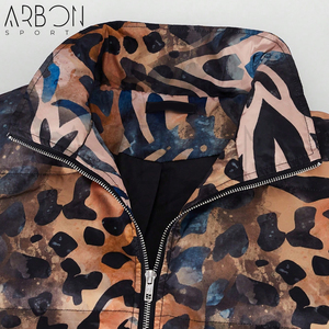 Loose Fit Men's Striped <b>Print</b> Zip Up Padded Coat, Heavy Duty OEM/ODM Custom Sizes Thick Quilted Coats Puffer Hooded Jacket - Product Image 5